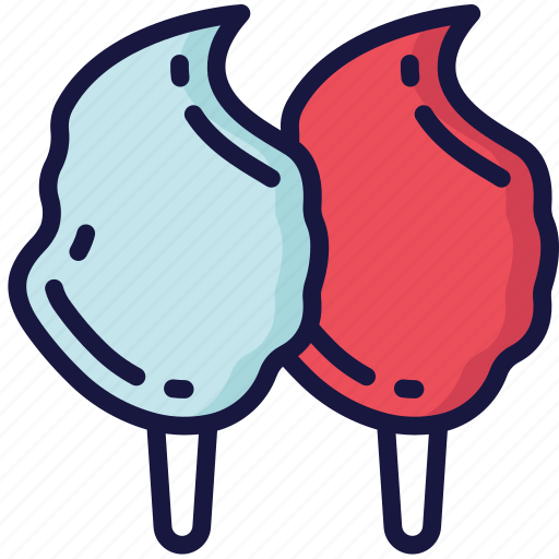 Candy, cotton candy, fast food, floss, sweet, treats icon - Download on Iconfinder