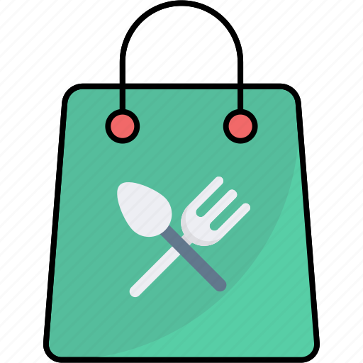 Eating bag, fast food, food buying, food delivery, food shopping bag, item delivery, restaurant food icon - Download on Iconfinder