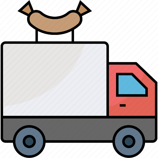 Fast food, food transportation, food truck, hotdog point, meal truck, snacks point, street food icon - Download on Iconfinder