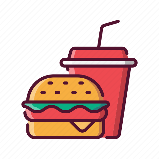 Fast, food, burger, soda, drink icon - Download on Iconfinder