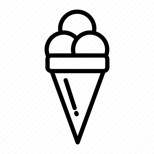 Cone, cream, dessert, food, ice, party, sweet icon - Download on Iconfinder