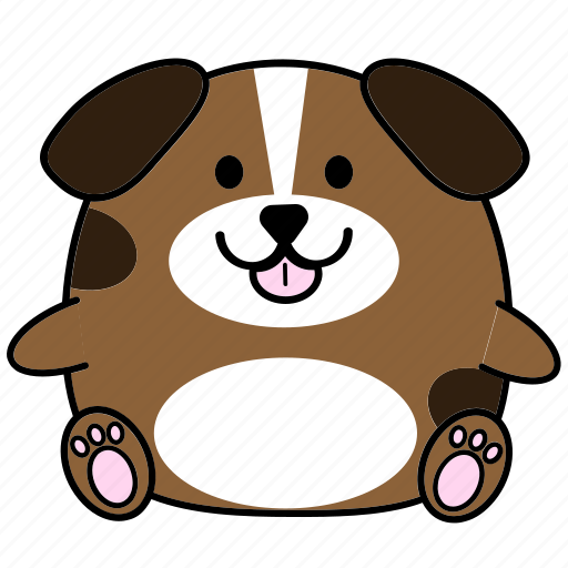 Cartoon, chinese, cute, dog, fat, horoscope, zodiac icon - Download on Iconfinder