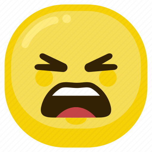 Emoticon, angry, expression, mad, sad icon - Download on Iconfinder