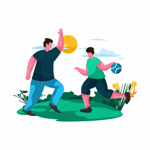 Father, child, playing, basketball, together, gaming, sport illustration - Download on Iconfinder