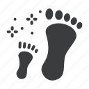 child, day, father, footprint