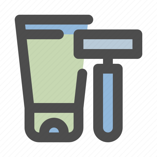 Razor, shaving cream, shave, cut icon - Download on Iconfinder