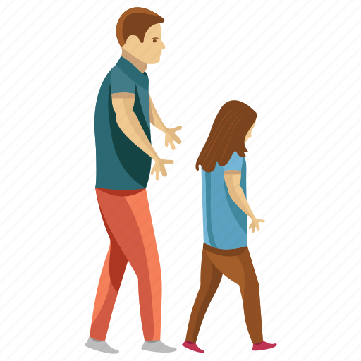 Child care, child protection, child rearing, daughter dad, fatherhood illustration - Download on Iconfinder