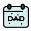 calendar, date, day, father, fathers 