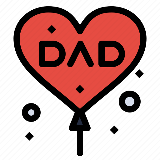 Balloon, dad, day, father, fathers, love icon - Download on Iconfinder