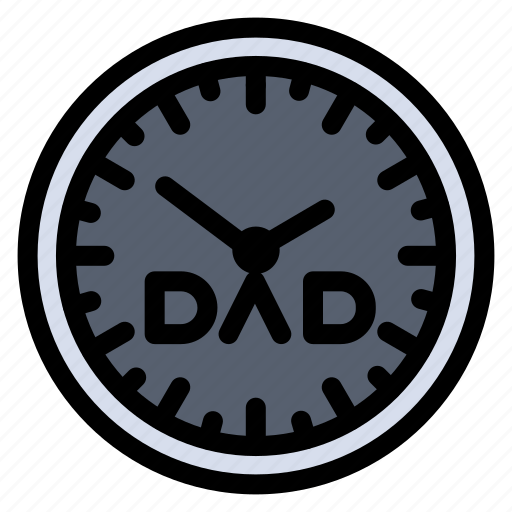 Clock, day, family, fathers, time, timepiece icon - Download on Iconfinder