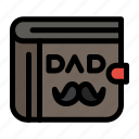 dad, day, father, fathers, wallet