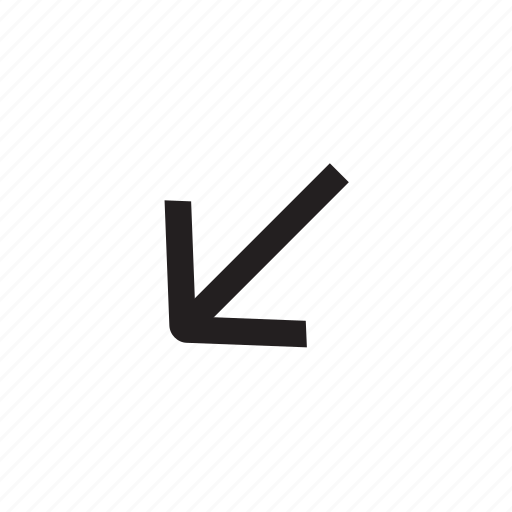 Feather, down, left, arow, arrow, pen icon - Download on Iconfinder