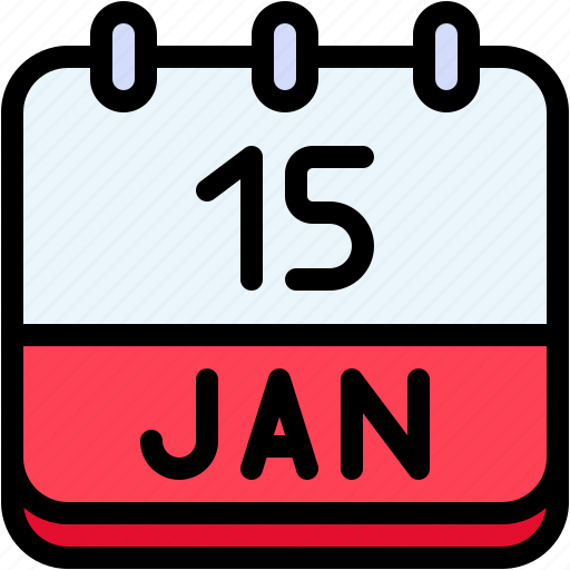 Calendar, february, fifteen, date, monthly, time, and icon - Download on Iconfinder