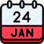 calendar, february, twenty, four, date, monthly, time, month, schedule 