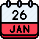 calendar, february, twenty, six, date, monthly, time, month, schedule