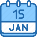 calendar, february, fifteen, date, monthly, time, and, month, schedule