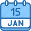 calendar, february, fifteen, date, monthly, time, and, month, schedule 
