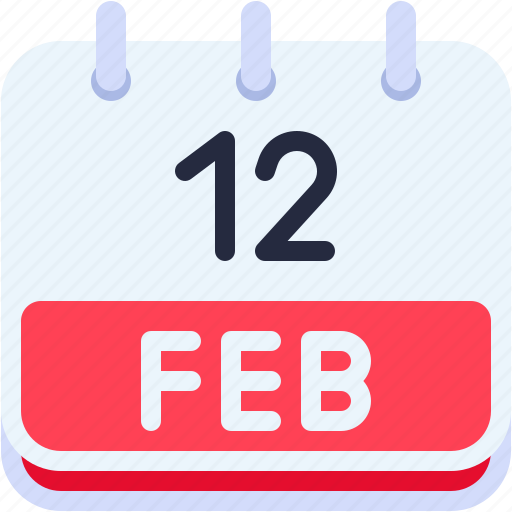 Calendar, february, twelve, date, monthly, time, and icon - Download on Iconfinder