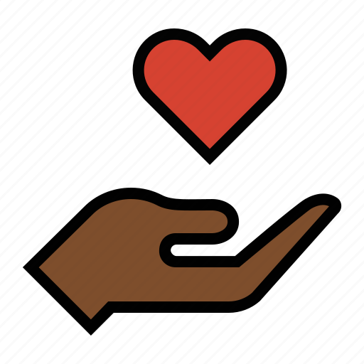 Care, hand, heart, love icon - Download on Iconfinder
