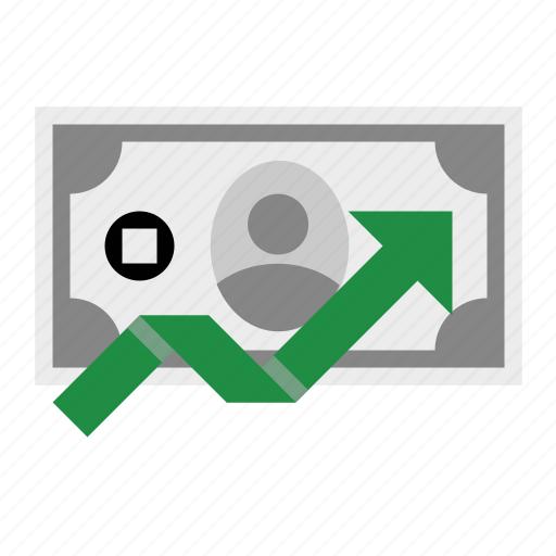 Arrow, cash, dollar, growth, profit, rising icon - Download on Iconfinder