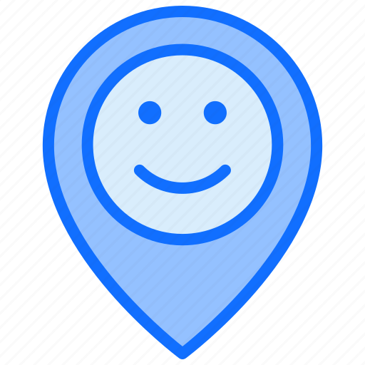 Good, feedback, happy, pin, location, rating icon - Download on Iconfinder
