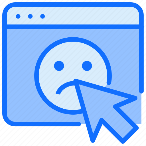 Click, browser, bad, rating, website, feedback icon - Download on Iconfinder