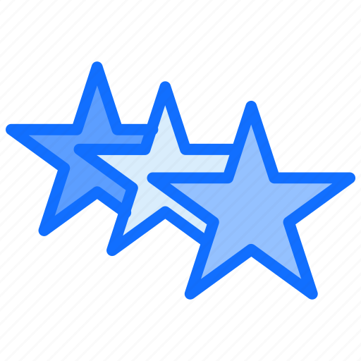 Feedback, ranking, stars, rating, three icon - Download on Iconfinder