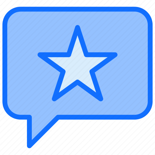 Comment, feedback, rating, rate, star, message icon - Download on Iconfinder