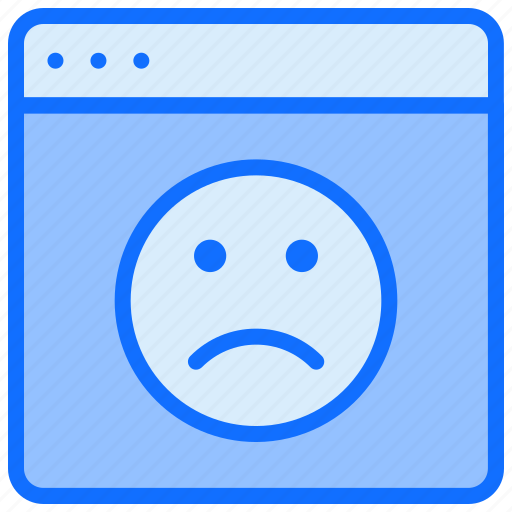 Browser, feedback, bad, website, rating, emotion icon - Download on Iconfinder
