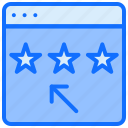 feedback, review, three stars, rating, browser