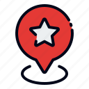 location, star, map pin, maps and location, favourite, marker, pin, seo, placeholder