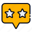 rate, star, chat, rating, testimonial, feedback, communication, message, customer satisfaction, rating stars 