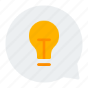 suggestion, idea, recomendation, suggestion box, chat, feedback, advice, opinion, lightbulb