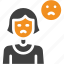 dissatisfied, feedback, rating, review, user, marketing 