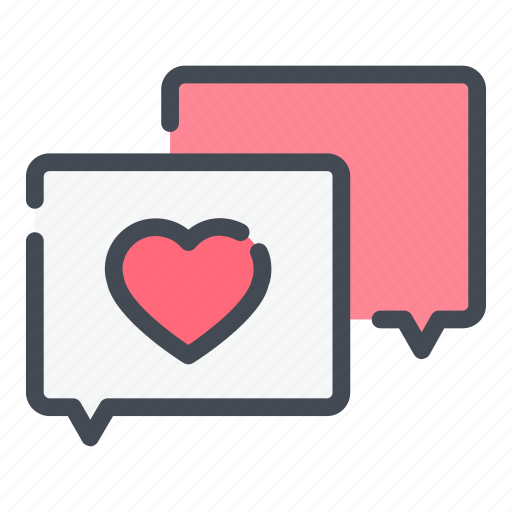 Box, chat, feedback, heart, like, rating, review icon - Download on Iconfinder