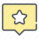 best, box, chat, favorite, feedback, notification, star 