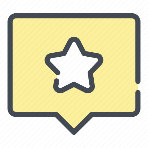 Best, box, chat, favorite, feedback, notification, star icon - Download on Iconfinder