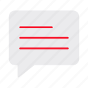 chat, comment, message, box, conversation