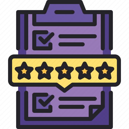 Clipboard, star, rating, feedback, review icon - Download on Iconfinder