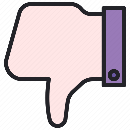 Dislike, hand, thumb, thumbs, down icon - Download on Iconfinder