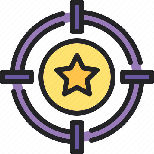 Target, star, success, shooting, goal icon - Download on Iconfinder