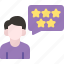 rating, avatar, review, feedback, man 