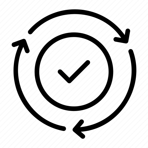 Check, feedback, loop, circular, arrow, mark, communications icon - Download on Iconfinder