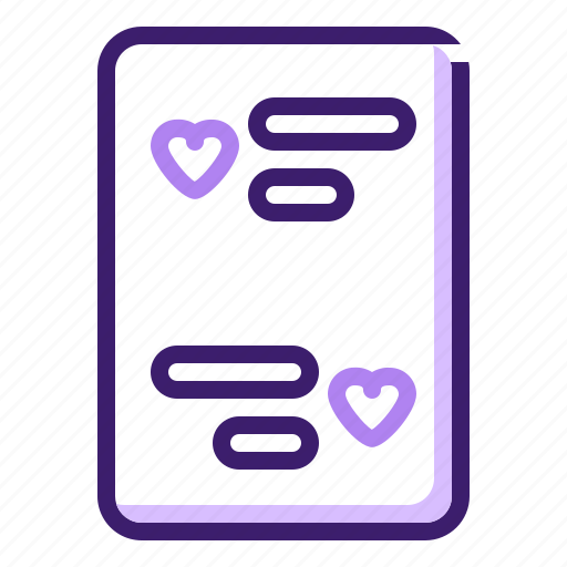 Chatting, heart, like, love, message icon - Download on Iconfinder