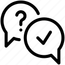 feedback, question, help, checkmark, check, message, support