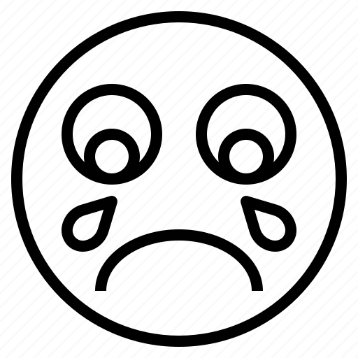 Crying, emoji, sad, smiley, unhappy icon - Download on Iconfinder