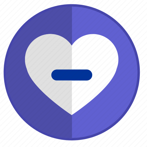 Dislike, feel, heart, minus, off icon - Download on Iconfinder