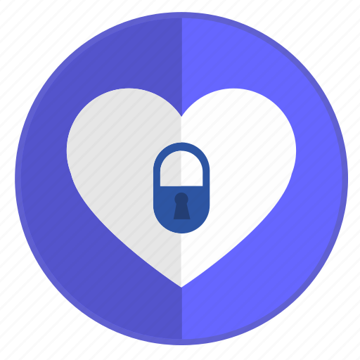 Feeling, heart, lock, no, unfeeling icon - Download on Iconfinder