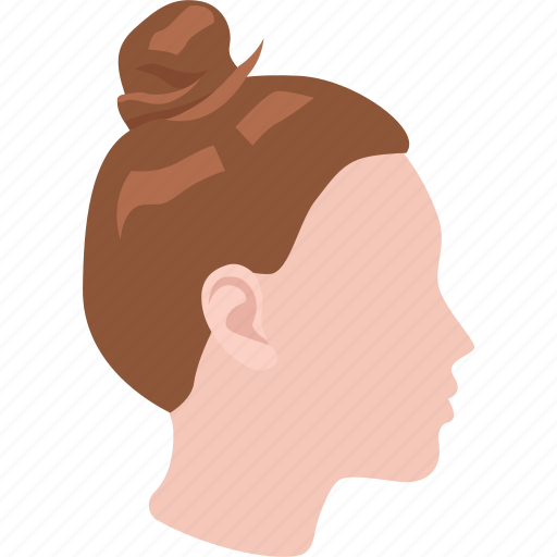 Fashion, haircut, high, ladies, practical, style, topknot icon - Download on Iconfinder