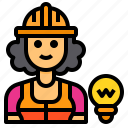 electrician, avatar, occupation, woman, job